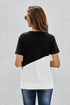 Crew Neck Colorblock Tee